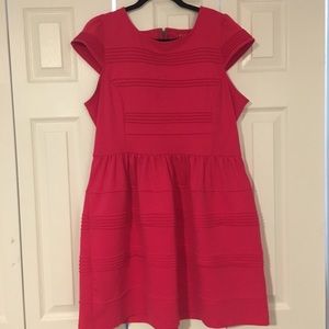 Elle Pink Dress with Cap Sleeves